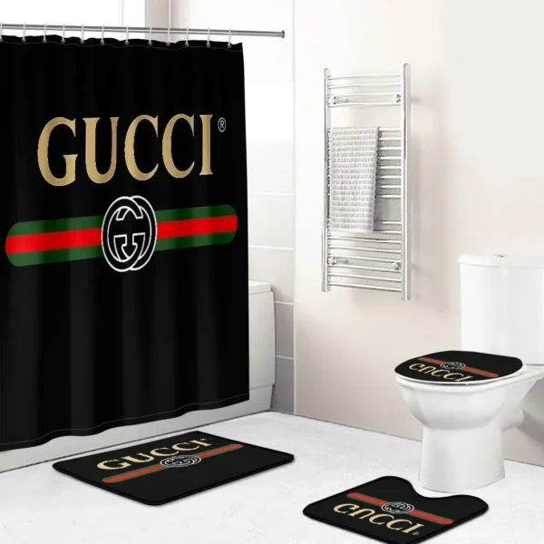 Gucci Bathroom Set Luxury Fashion Brand Hypebeast Home Decor Bath Mat