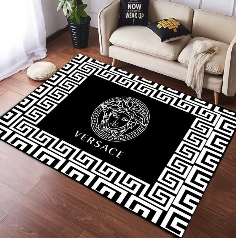 Gianni Versace Rectangle Rug Door Mat Home Decor Area Carpet Luxury Fashion Brand