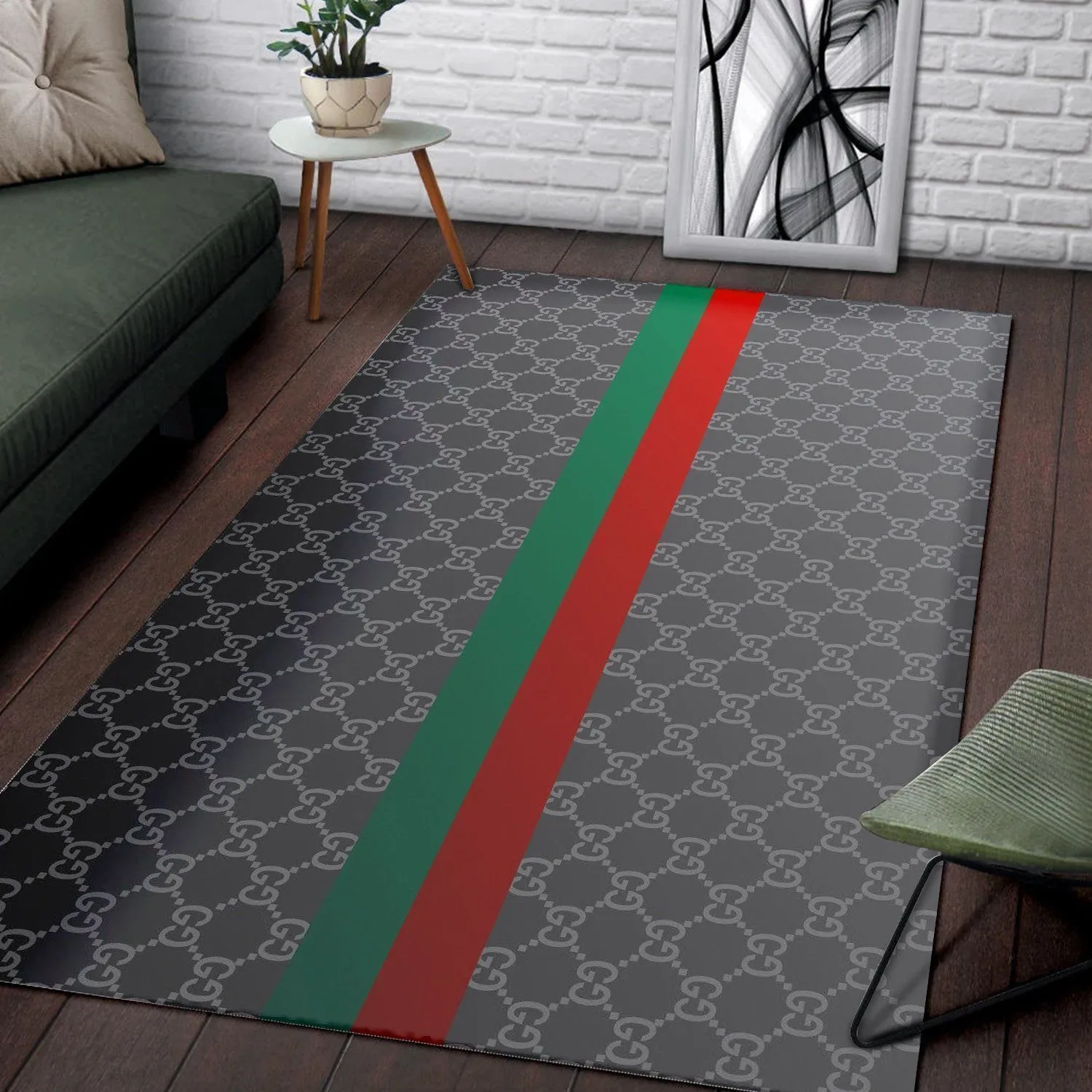 Gucci Rectangle Rug Fashion Brand Door Mat Luxury Area Carpet Home Decor