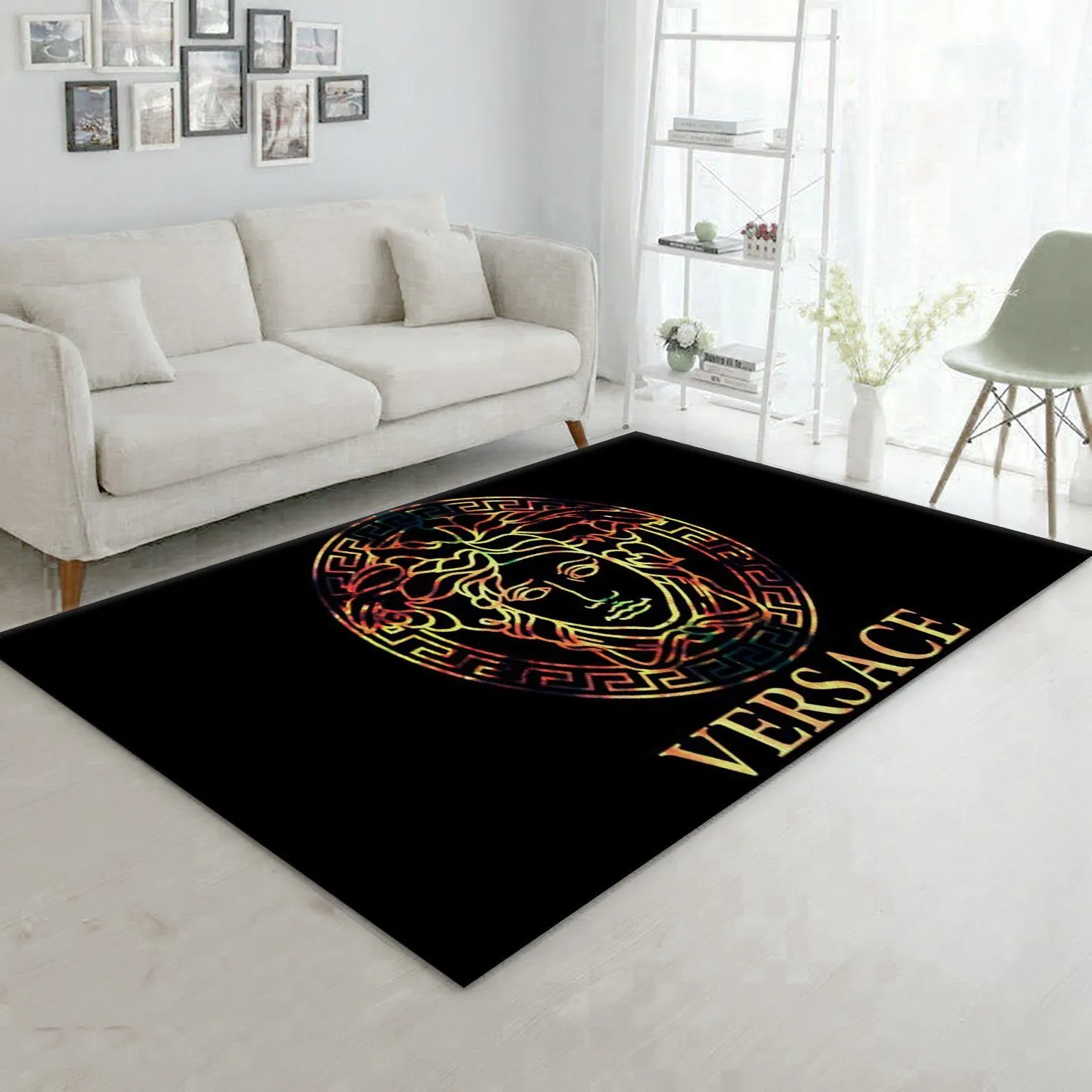 Versace Rectangle Rug Area Carpet Home Decor Fashion Brand Luxury Door Mat