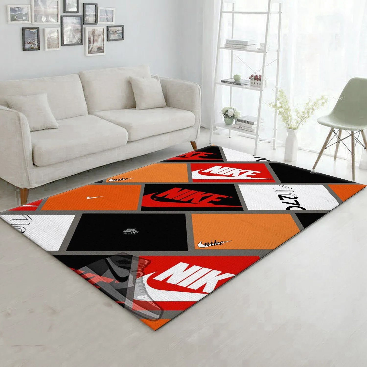 Nike Sneaker Box Rectangle Rug Fashion Brand Home Decor Area Carpet Door Mat Luxury