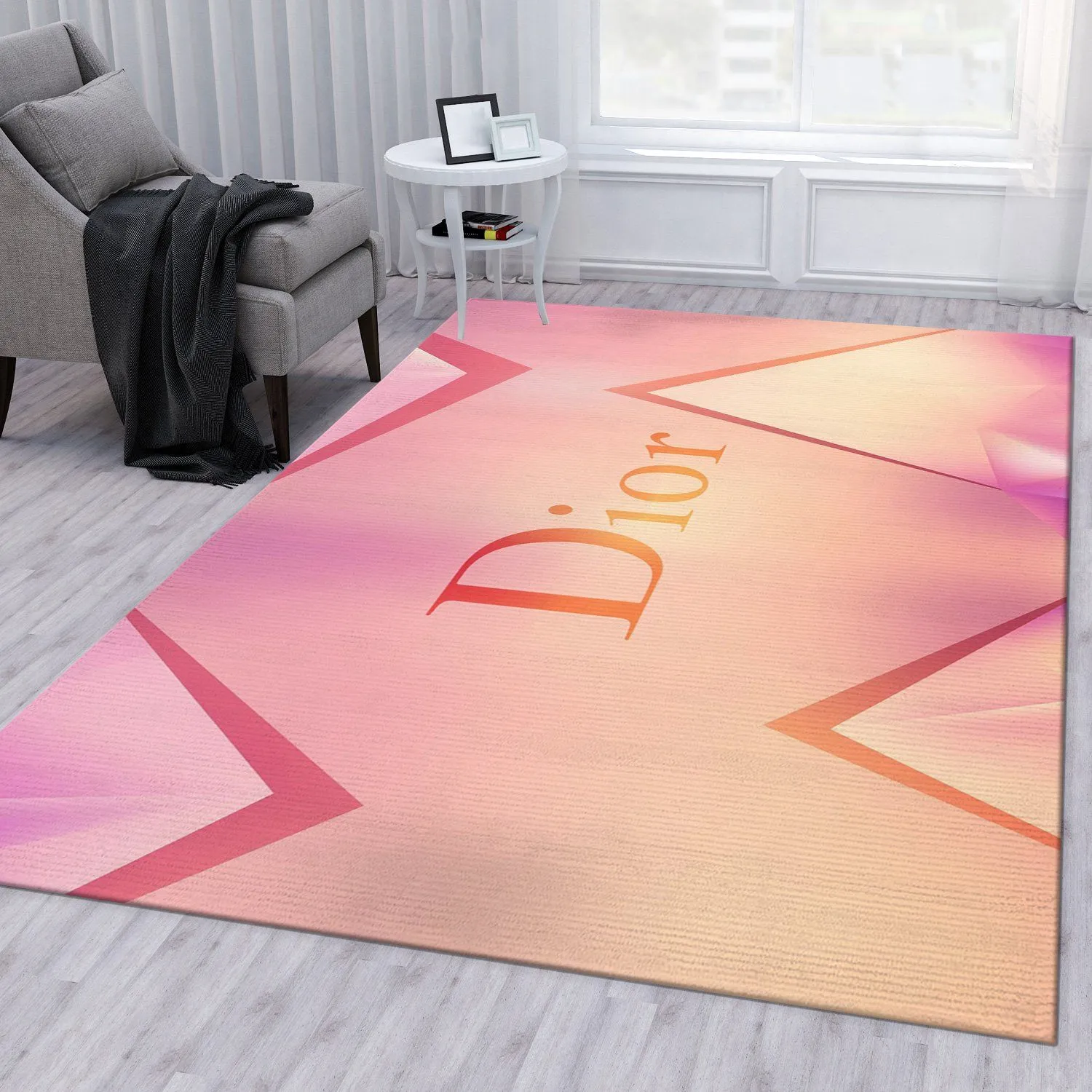 Dior Rectangle Rug Luxury Door Mat Fashion Brand Area Carpet Home Decor