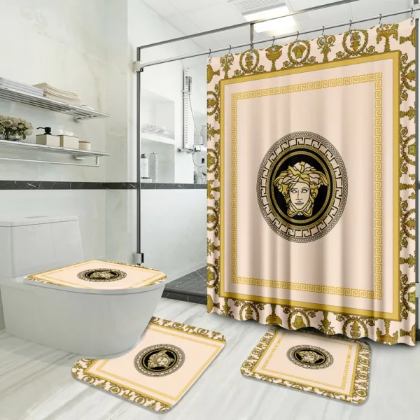 Versace New Preium Bathroom Set Bath Mat Hypebeast Luxury Fashion Brand Home Decor