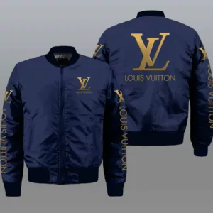 Louis Vuitton Blue Bomber Jacket Fashion Brand Luxury Outfit