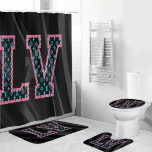 Louis Vuitton Bathroom Set Luxury Fashion Brand Hypebeast Home Decor Bath Mat