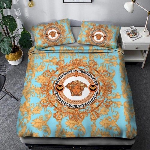 Versace Customized Logo Brand Bedding Set Bedroom Luxury Home Decor Bedspread