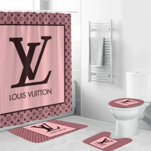 Louis Vuitton Pink Bathroom Set Hypebeast Home Decor Luxury Fashion Brand Bath Mat