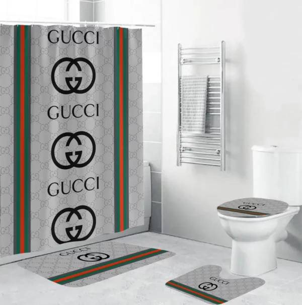 Gucci Bathroom Set Luxury Fashion Brand Home Decor Bath Mat Hypebeast