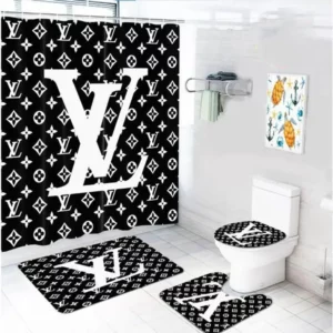 Louis Vuitton Monogram Big Bathroom Set Bath Mat Home Decor Hypebeast Luxury Fashion Brand