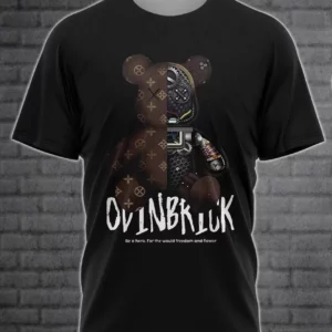 Louis Vuitton Bear Black T Shirt Outfit Luxury Fashion