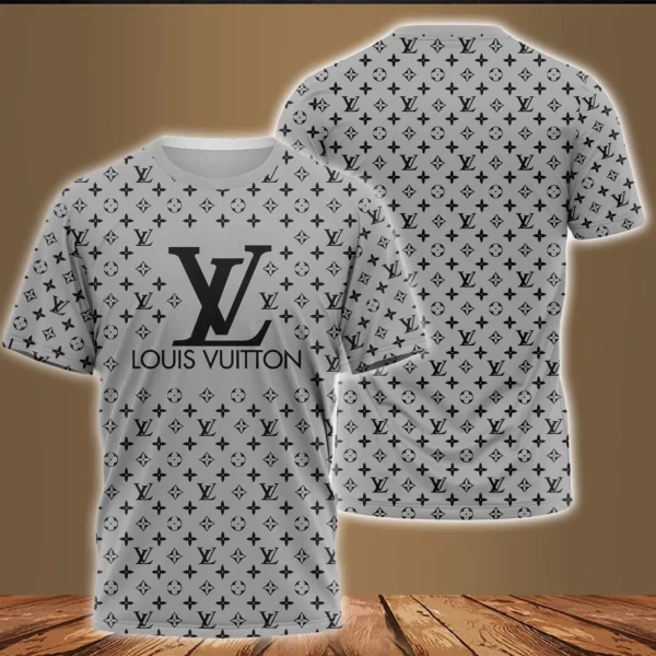 Louis Vuitton Grey T Shirt Fashion Outfit Luxury