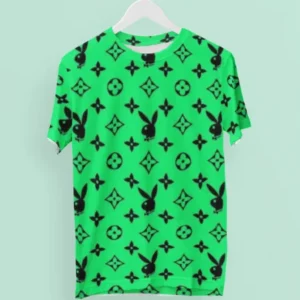 Louis Vuitton Playboy Light Green T Shirt Outfit Luxury Fashion