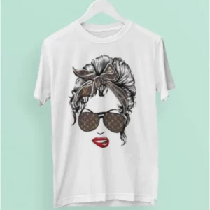 Louis Vuitton Lady Girl White T Shirt Luxury Outfit Fashion