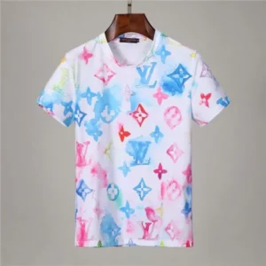 Louis Vuitton Colorful Logo T Shirt Outfit Luxury Fashion