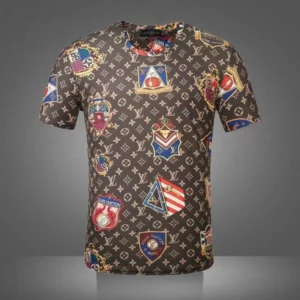 Louis Vuitton Pattern Brown T Shirt Fashion Luxury Outfit