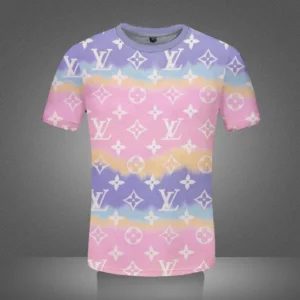 Louis Vuitton Logo Colorful T Shirt Outfit Fashion Luxury