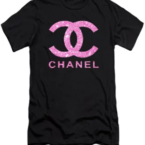 Chanel Pink Twinkle Black T Shirt Luxury Outfit Fashion