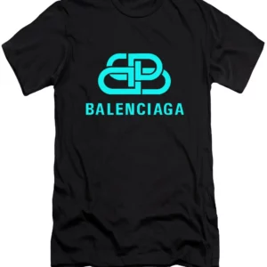 Balenciaga Cian Logo Black T Shirt Fashion Luxury Outfit