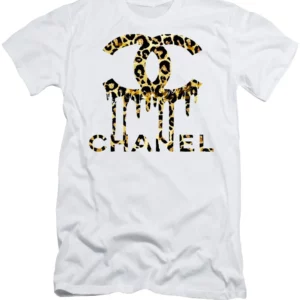 Chanel Leopard Logo White T Shirt Fashion Outfit Luxury