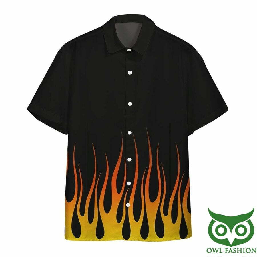 Aop Rod Flame Stencils Custom Hawaiian Shirt