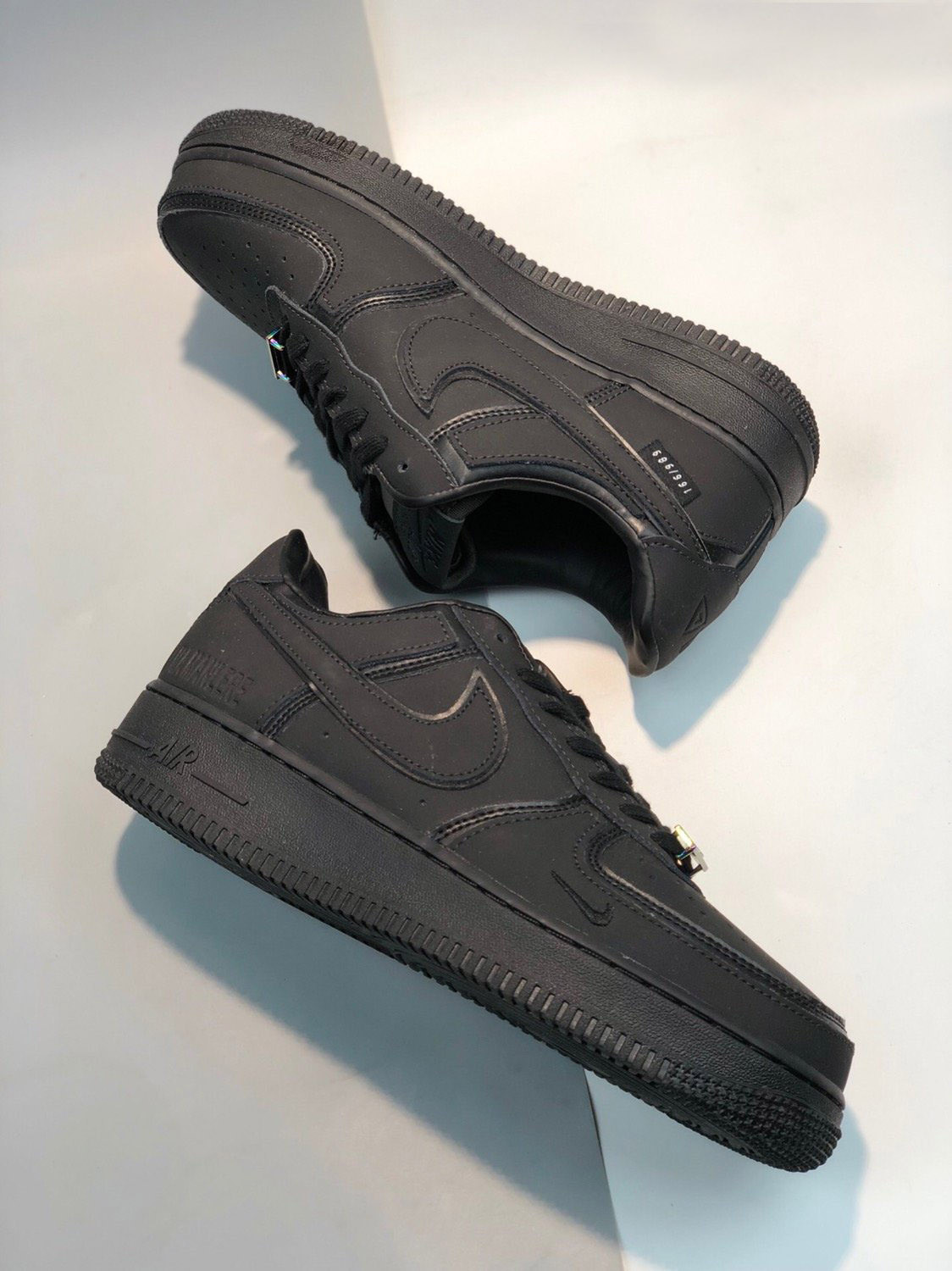 A Ma Maniere x Nike Air Force 1 Low Black Dark Grey-Wolf Grey For Sale