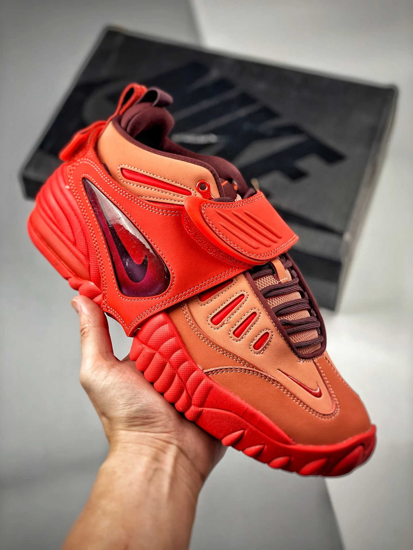 AMBUSH x Nike Air Adjust Force Light Madder Root DM8465-800 For Sale