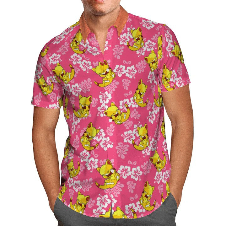 Abra Pokemon Hawaiian Shirt Outfit Summer Beach