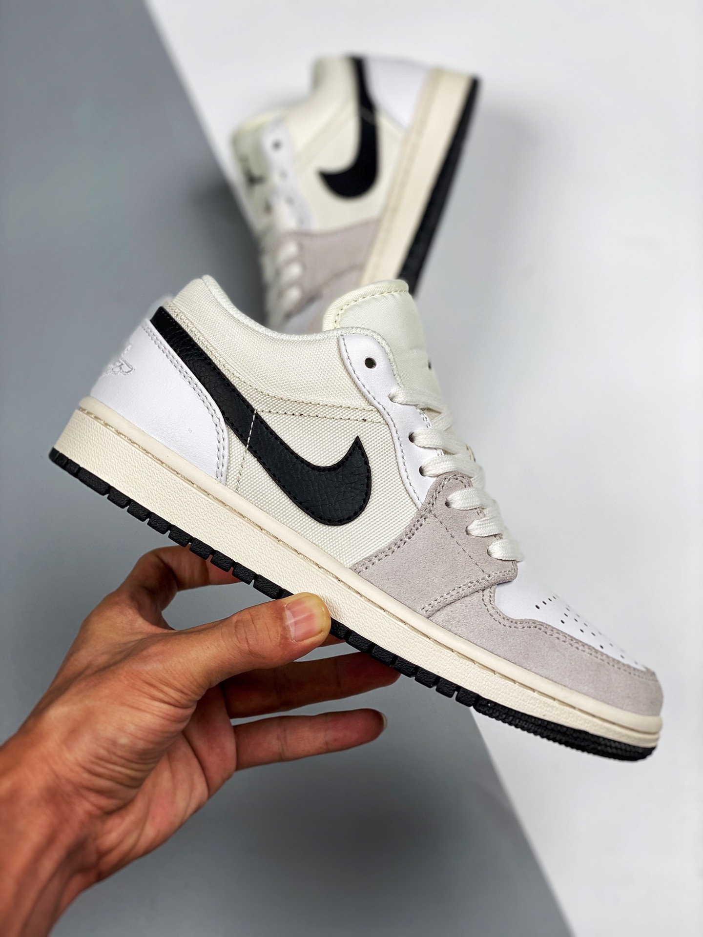 Air Jordan 1 Low Astrograbber White Sail Black For Sale