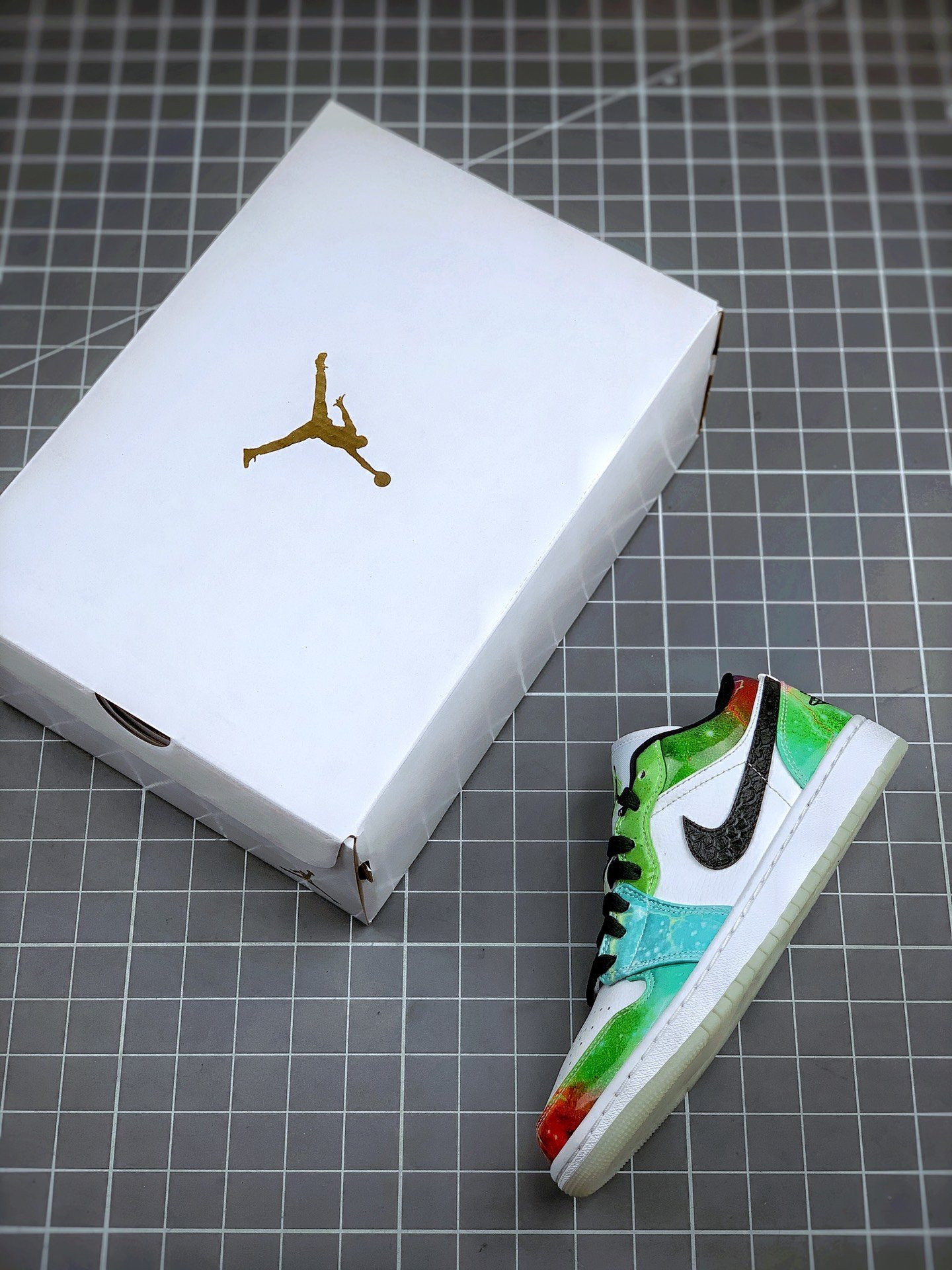 Air Jordan 1 Low Galaxy White Multi For Sale