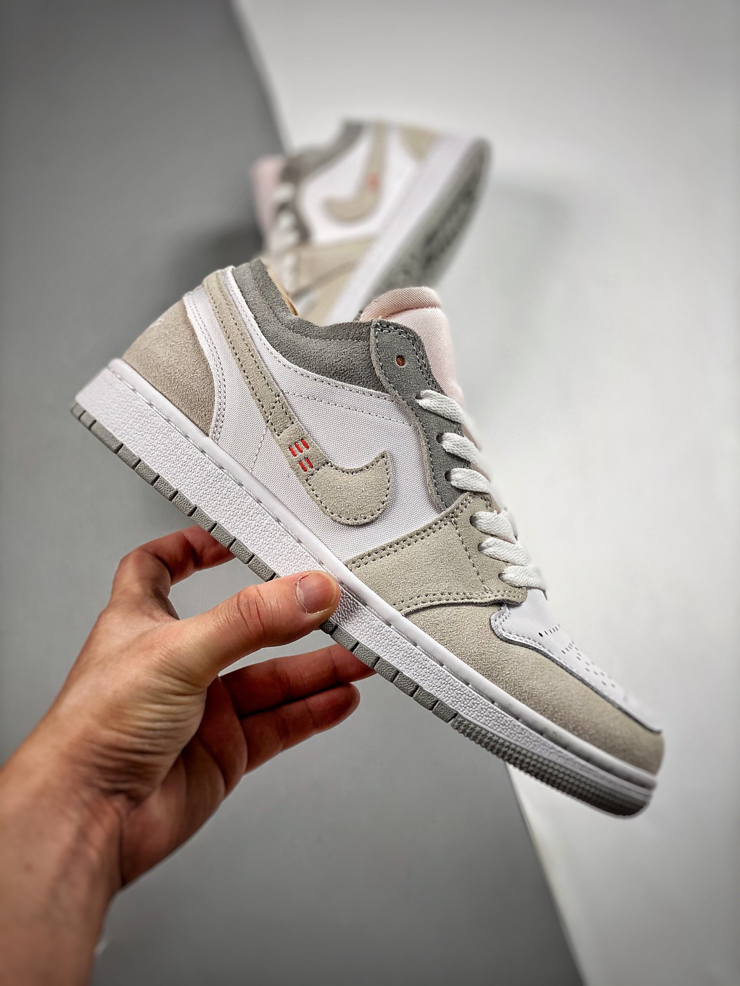 Air Jordan 1 Low Inside Out White Grey-Sail DN1635-100 For Sale