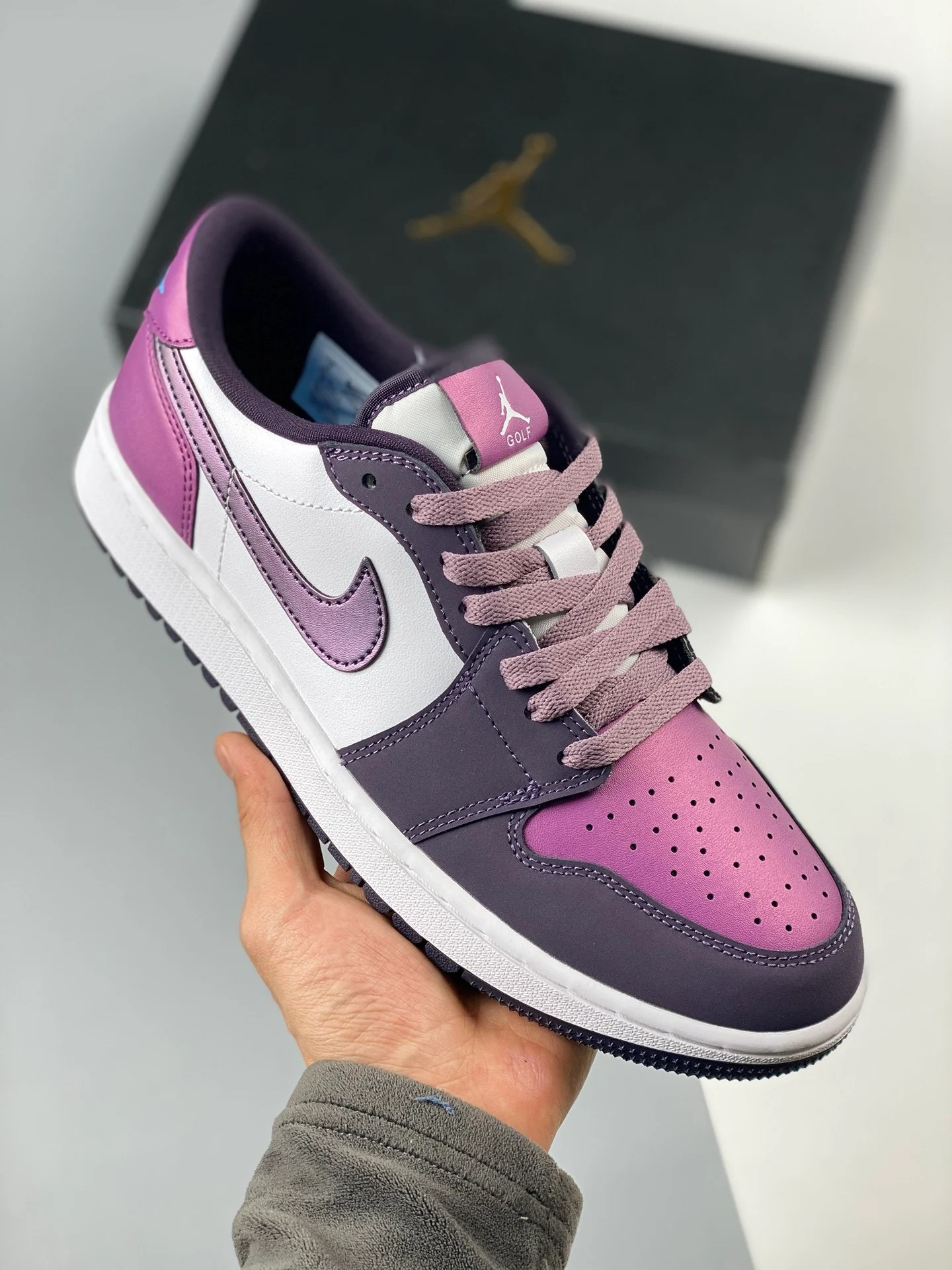 Air Jordan 1 Low Golf White Cave Purple-Purple Smoke DZ9787-155 For Sale