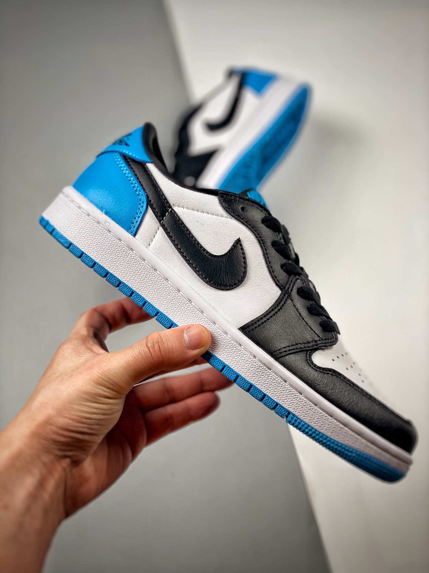 Air Jordan 1 Low OG UNC White Dark Powder Blue-Black CZ0790-104 For Sale