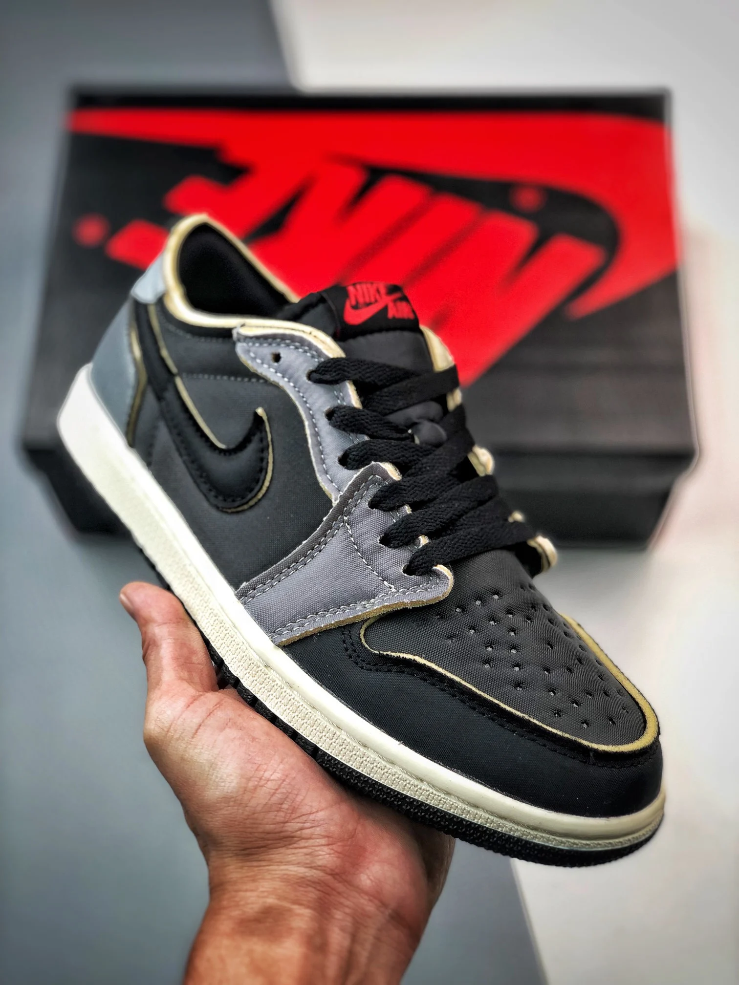 Air Jordan 1 Low OG EX Black Smoke Grey DV0982-006 For Sale