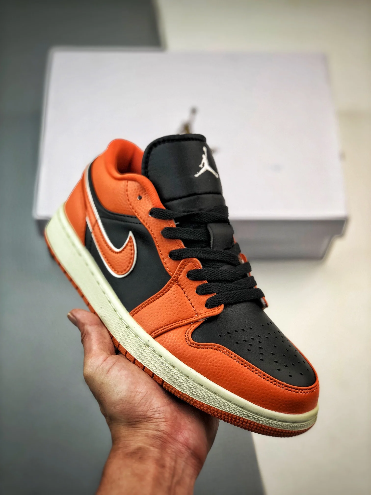 Air Jordan 1 Low Sport Spice Black-Coconut Milk DV1299-800 For Sale