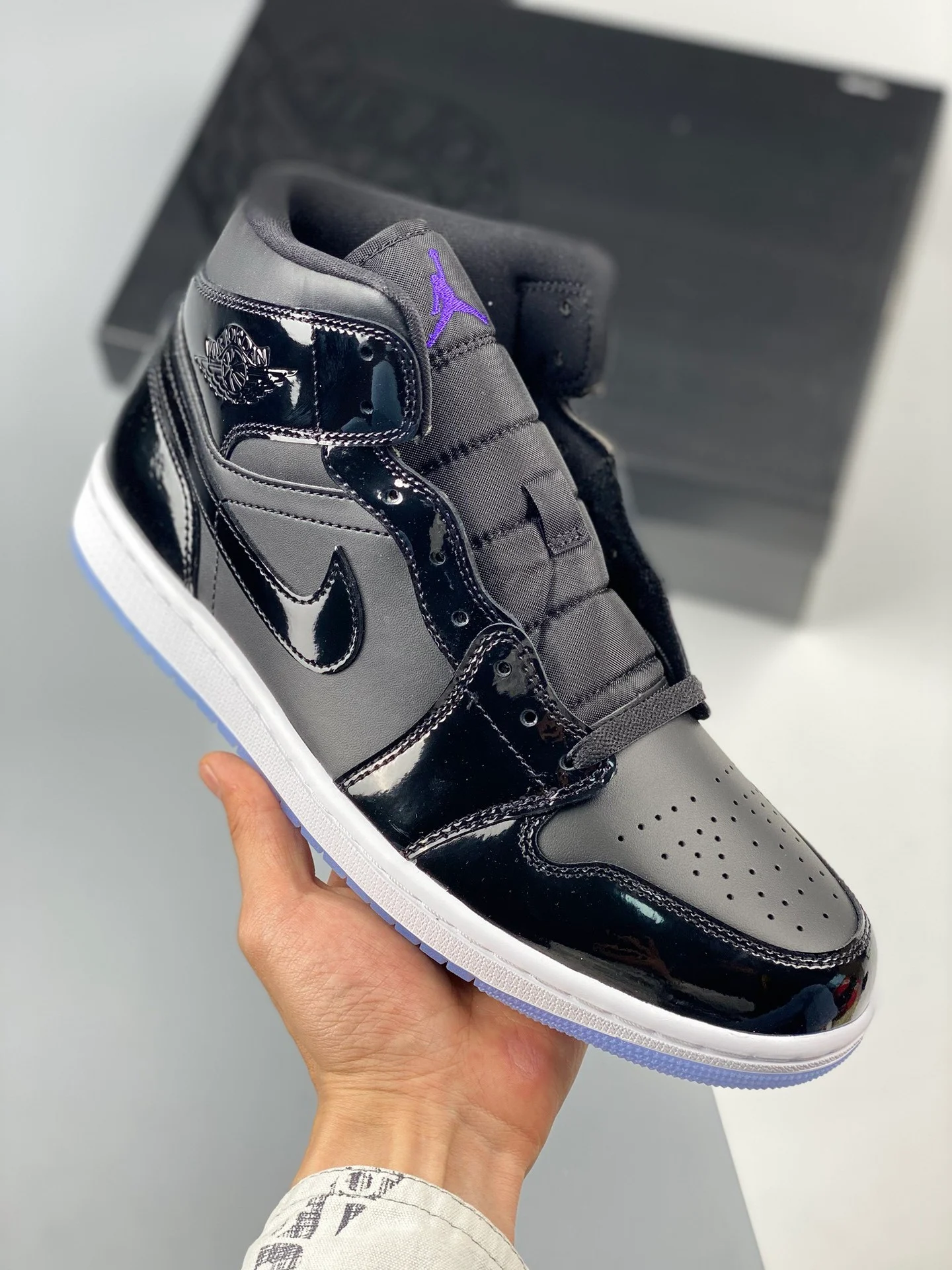 Air Jordan 1 Mid Space Jam Black Concord-White DV1308-004 For Sale