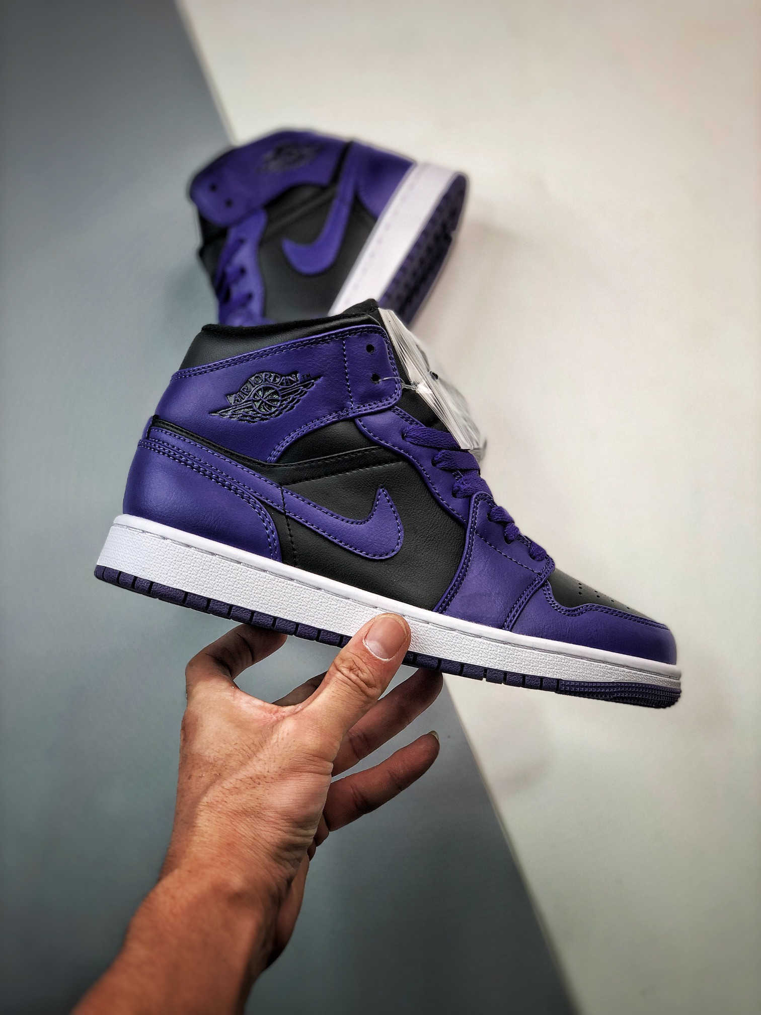 Air Jordan 1 Mid Black Purple BQ6472-051 For Sale