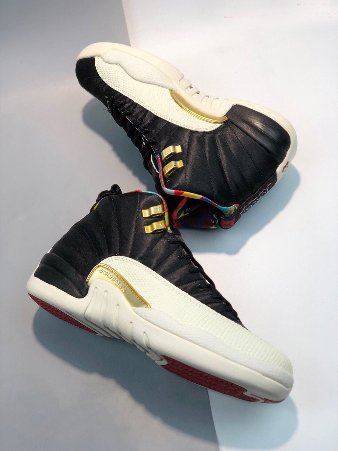 Air Jordan 12 CNY Black Sail-Metallic Gold-True Red