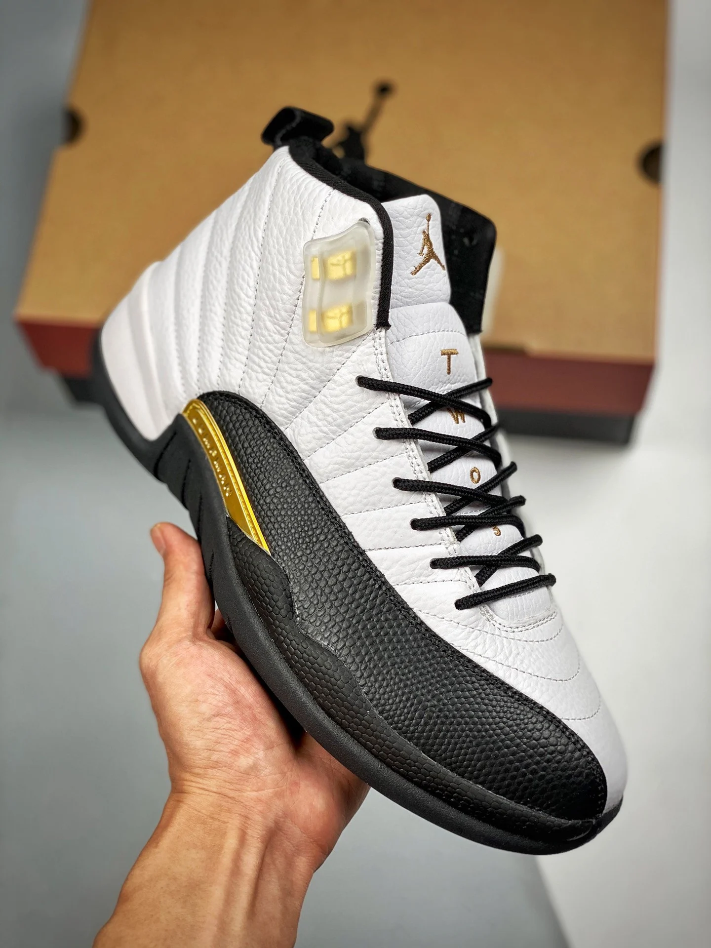 Air Jordan 12 Royalty White Black-Metallic Gold For Sale