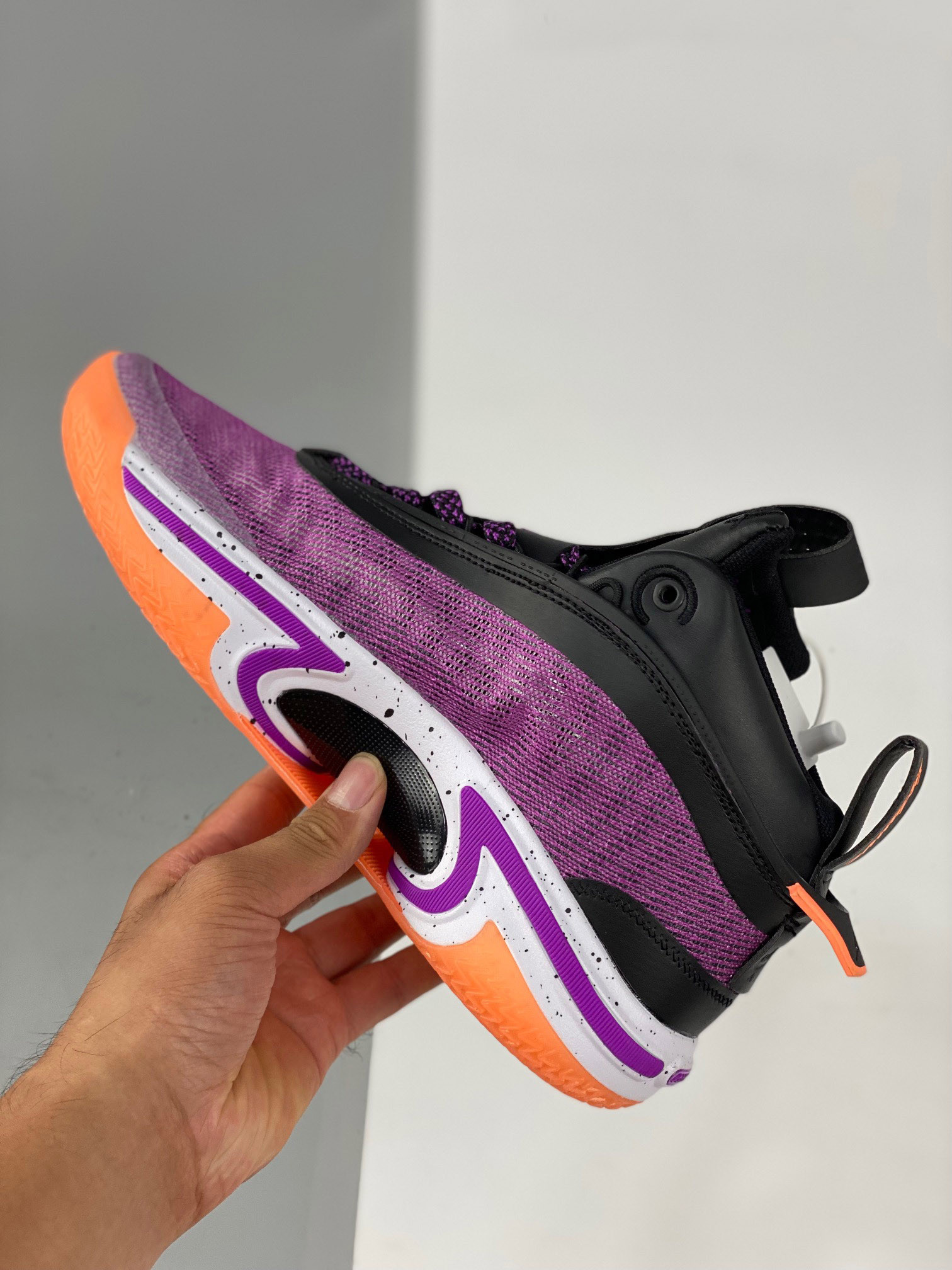 Air Jordan 36 First Light Black White-Bright Mango-Hyper Violet On Sale