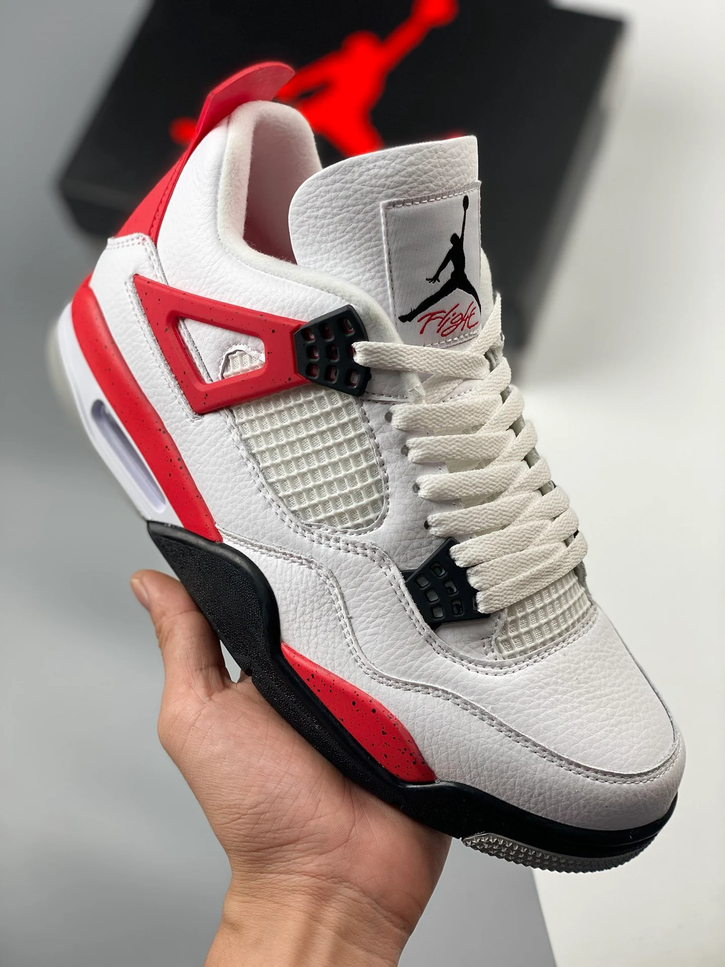 Air Jordan 4 Red Cement White Fire Red-Black DH6927-161 For Sale