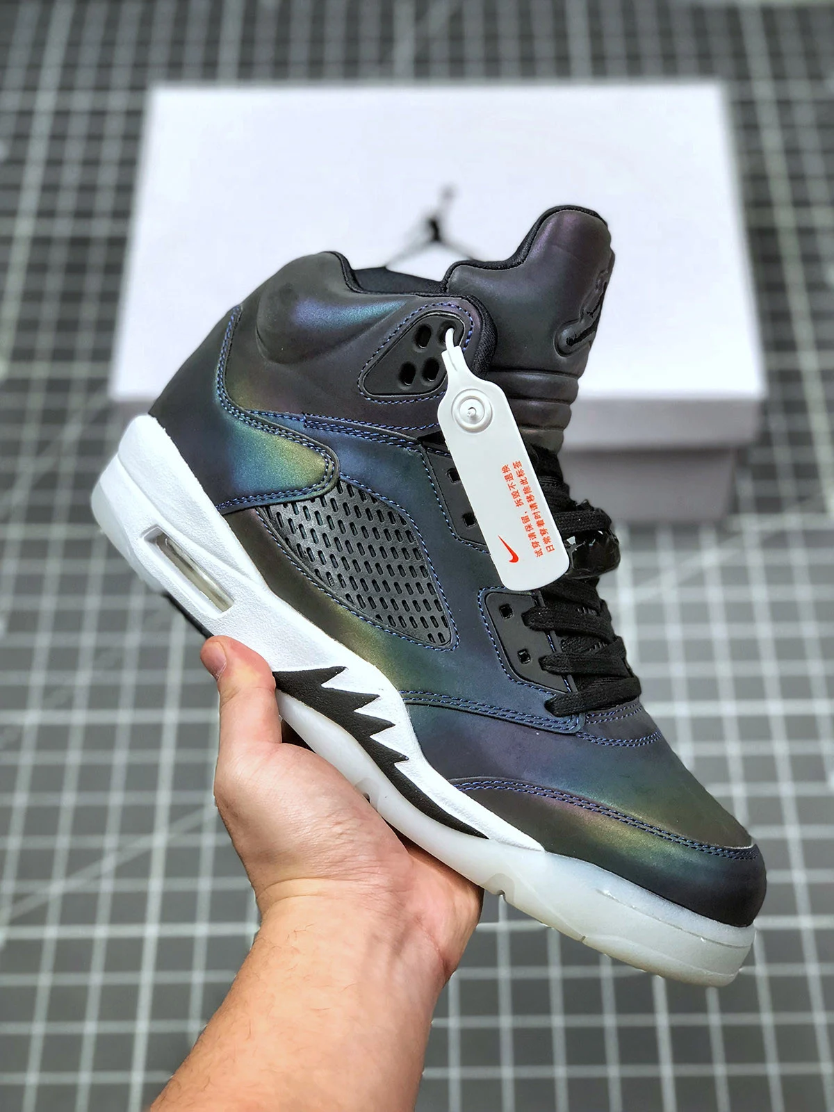 Air Jordan 5 Oil Grey Black-White CD2722-001 For Sale