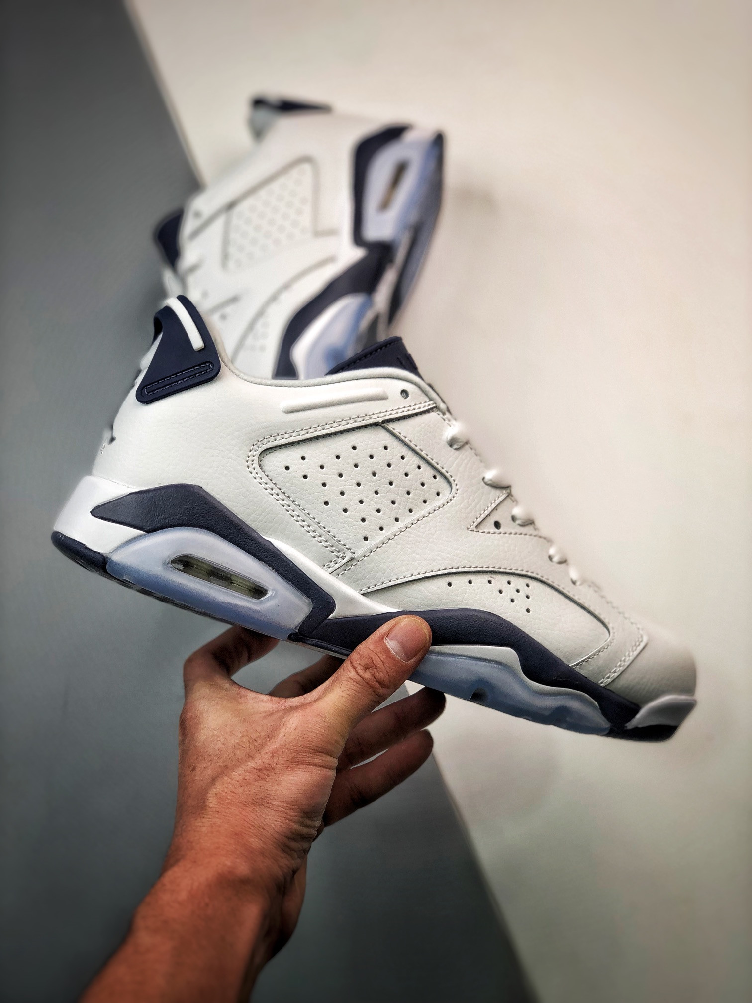 Air Jordan 6 Low White Midnight Navy For Sale