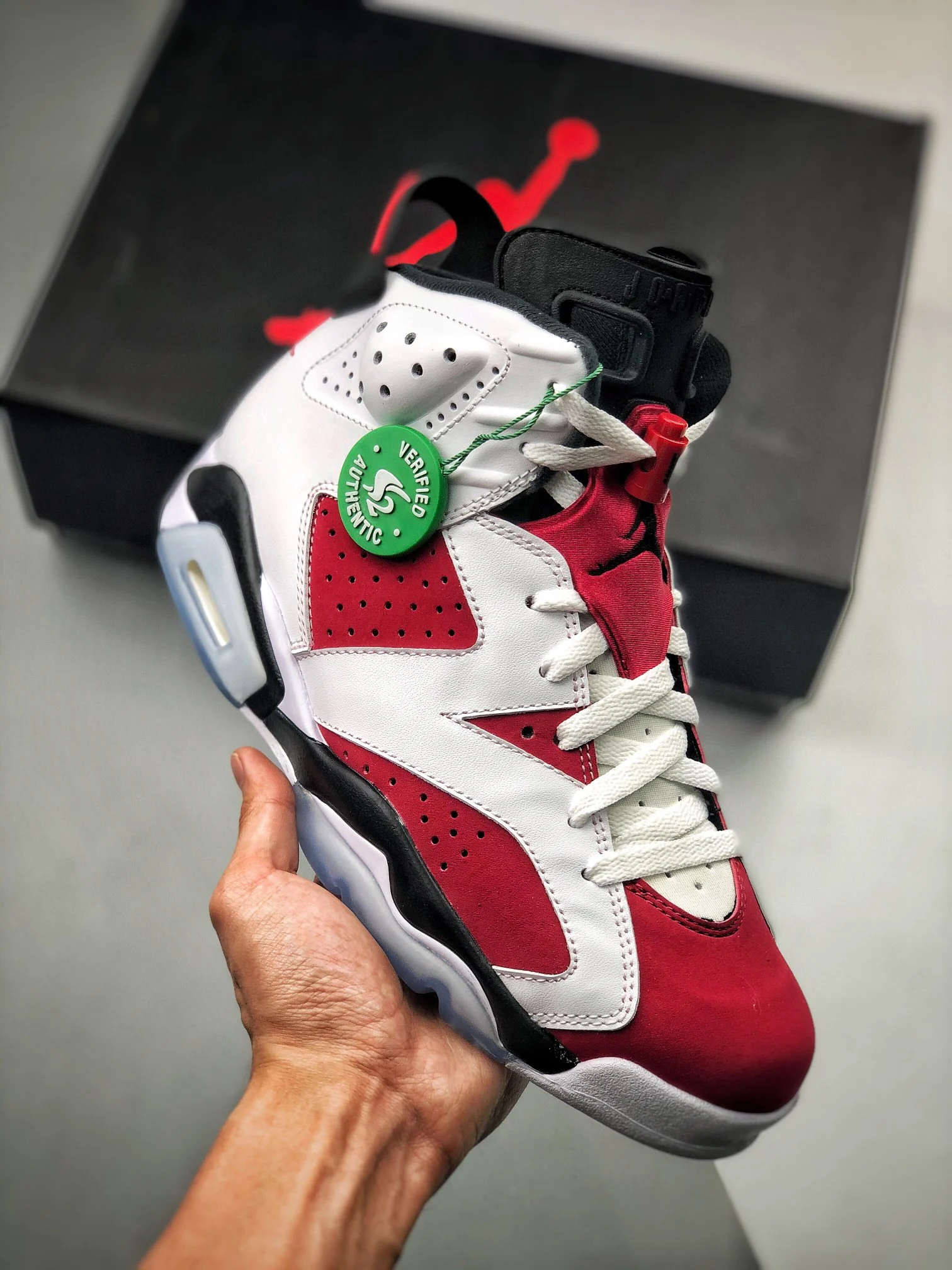 Air Jordan 6 OG Carmine White Black-Carmine For Sale