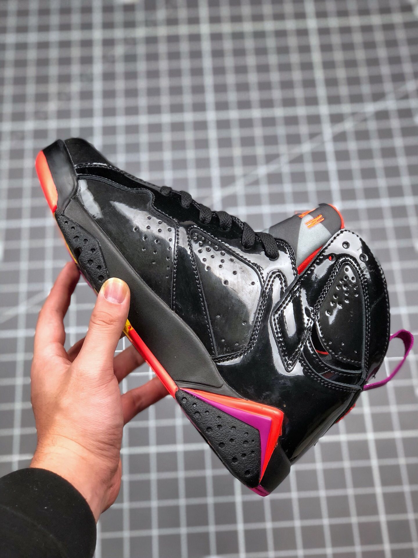 Air Jordan 7 Black Patent Leather 313358-006 For Sale