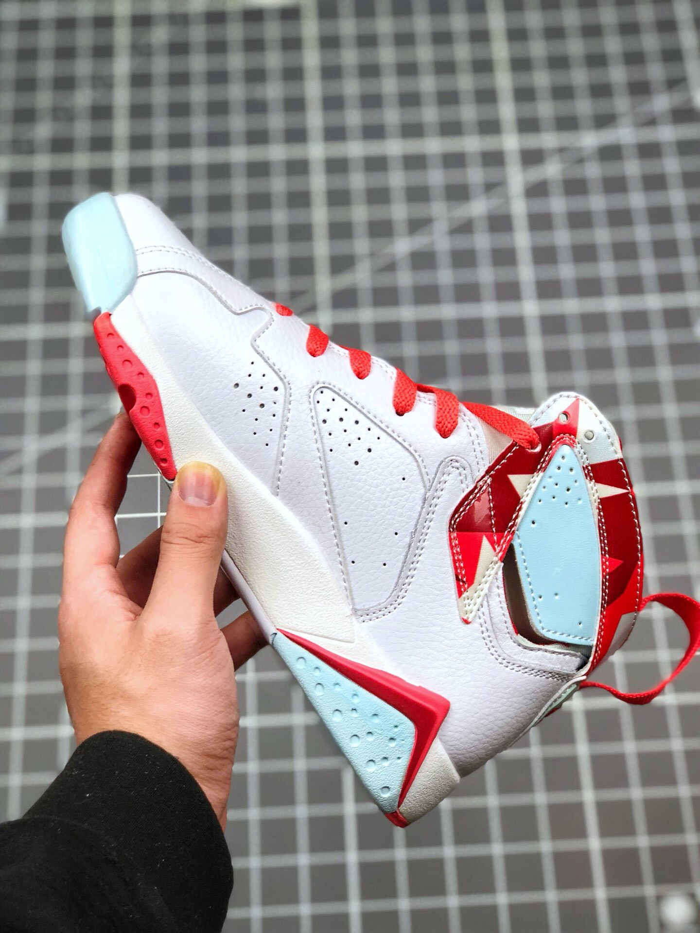 Air Jordan 7 GS White Topaz Mist-Ember Glow-Gym Red On Sale