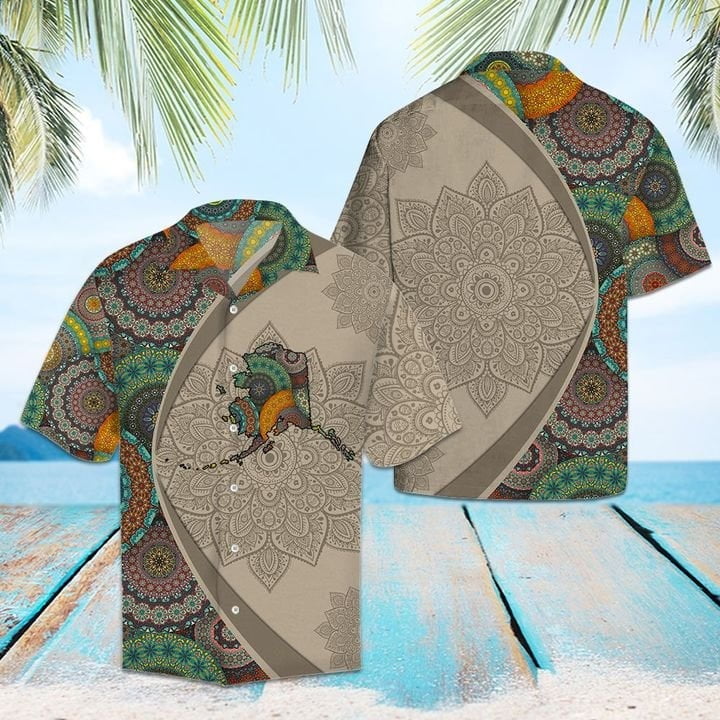 Alaska Mandala Hawaiian Shirt Summer Outfit Beach