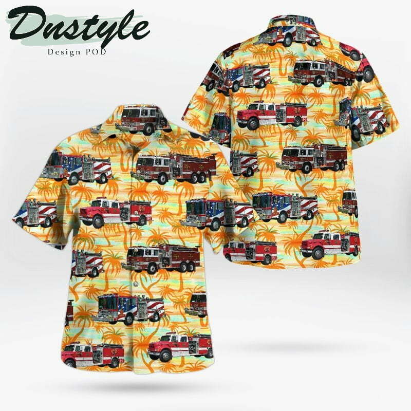 Allen City Floyd County Allen Volunteer Fire Department Hawaiian Shirt