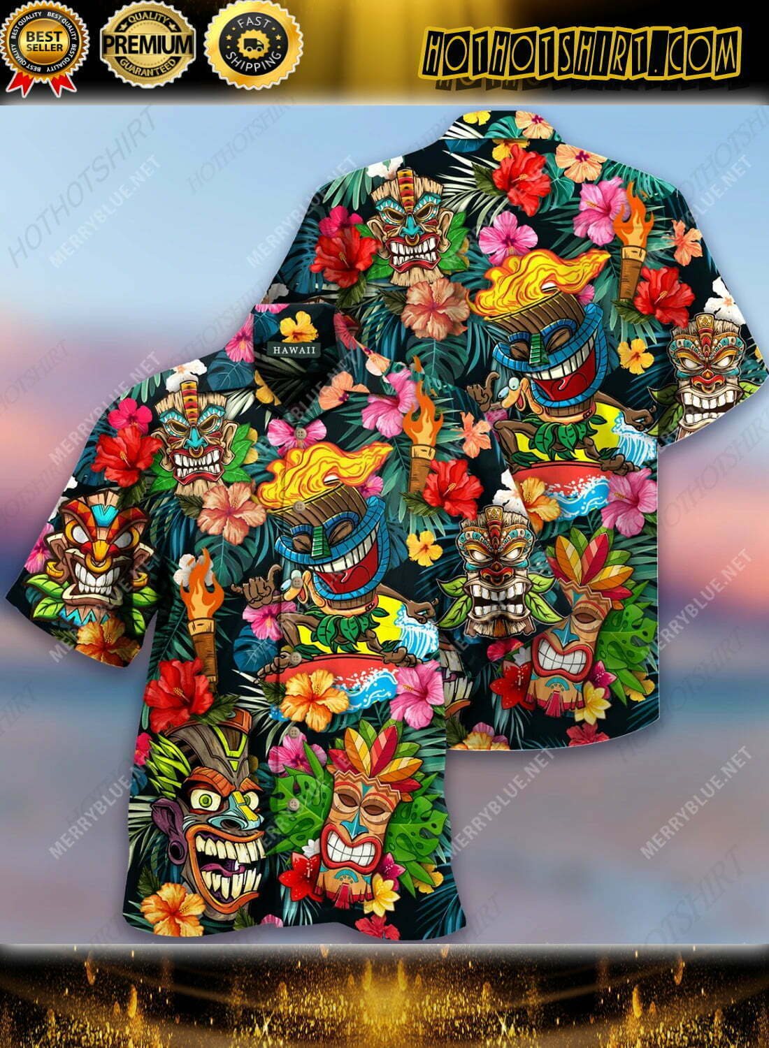 Tiki Tiki Awesome Hawaiian Shirt