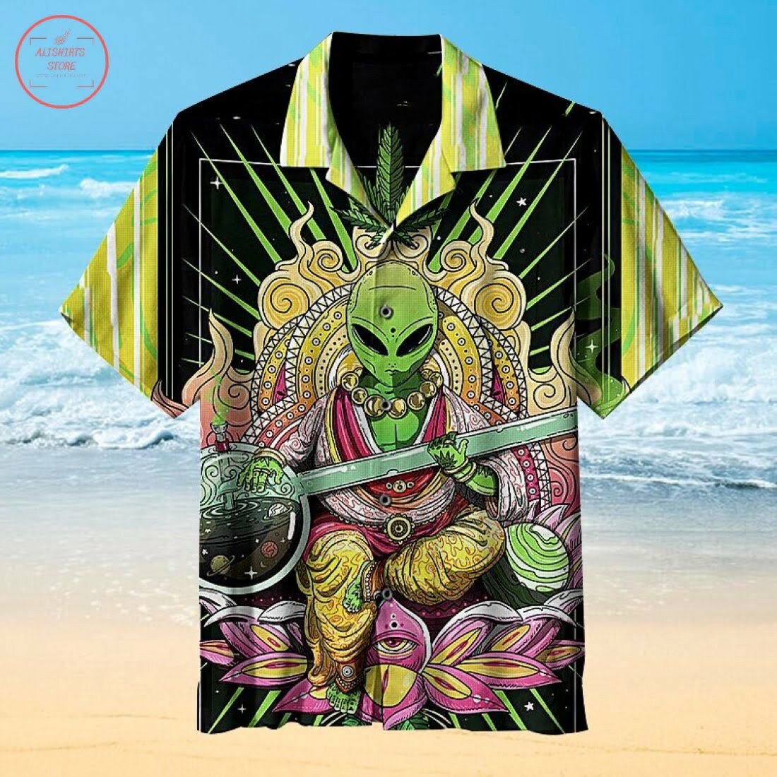 Amazing Alien Hawaiian Shirt Outfit Summer Beach