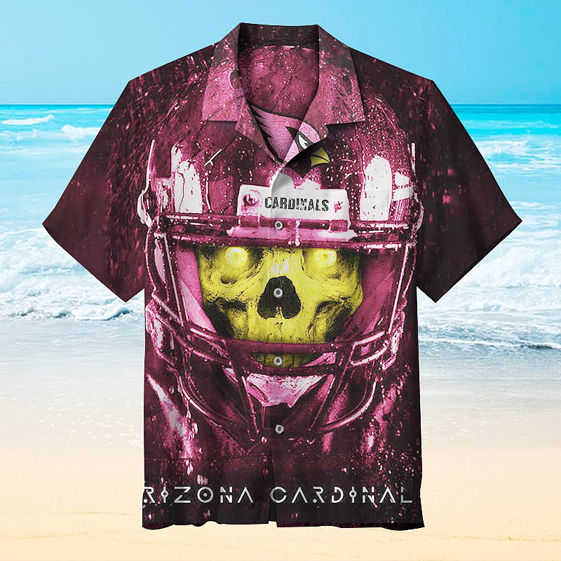 Amazing Arizona Cardinals Skull Hawaiian Shirt